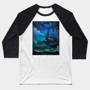 Evening Seascape Baseball T-Shirt